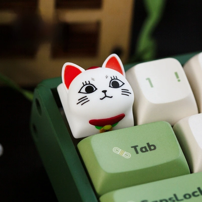 

Two Types Of Bold Party High-Speed Mother-In-Law Cat Cute Anime Personality Key Cap Single Resin Mechanical Keyboard Cap Esc