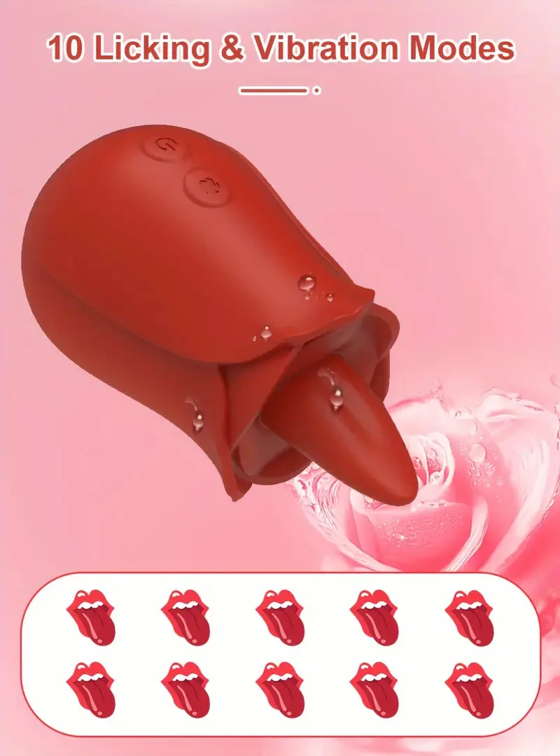 مدلك نسائي بتصميم وردي مع 3 أوضاع و7 خيارات للتردد، هزاز محمول للسيدات صديق للبشرة من السيليكون