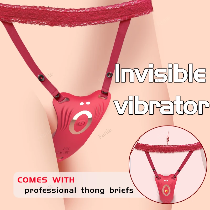 Thong Panty Wearable Vibrator Mini Butterfly Masturbator Clitoral Stimulator 9 Vibration Modes Adult Sex Toys for Couples