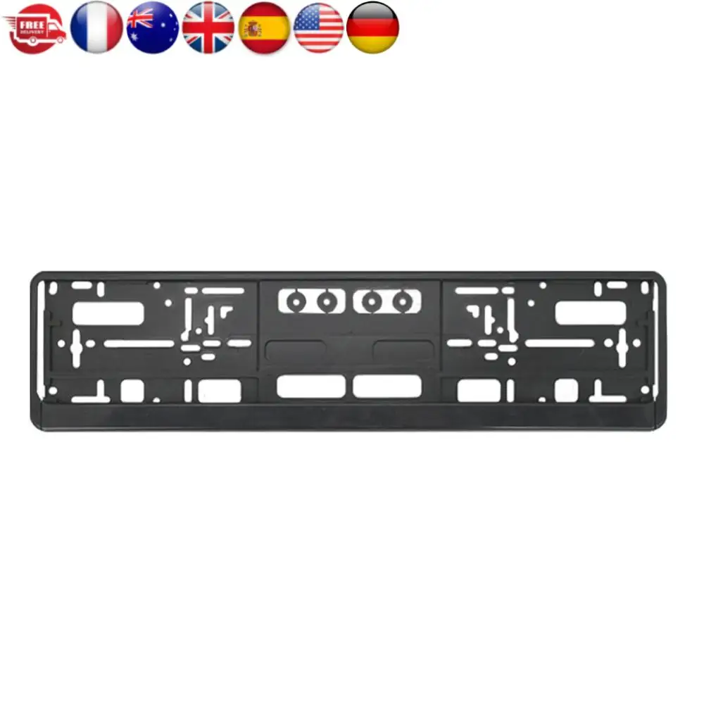 

2Pcs Car Licence Plate Bracket Black License Plate Holder Mount Anti-corrosion License Plate Frame Cover