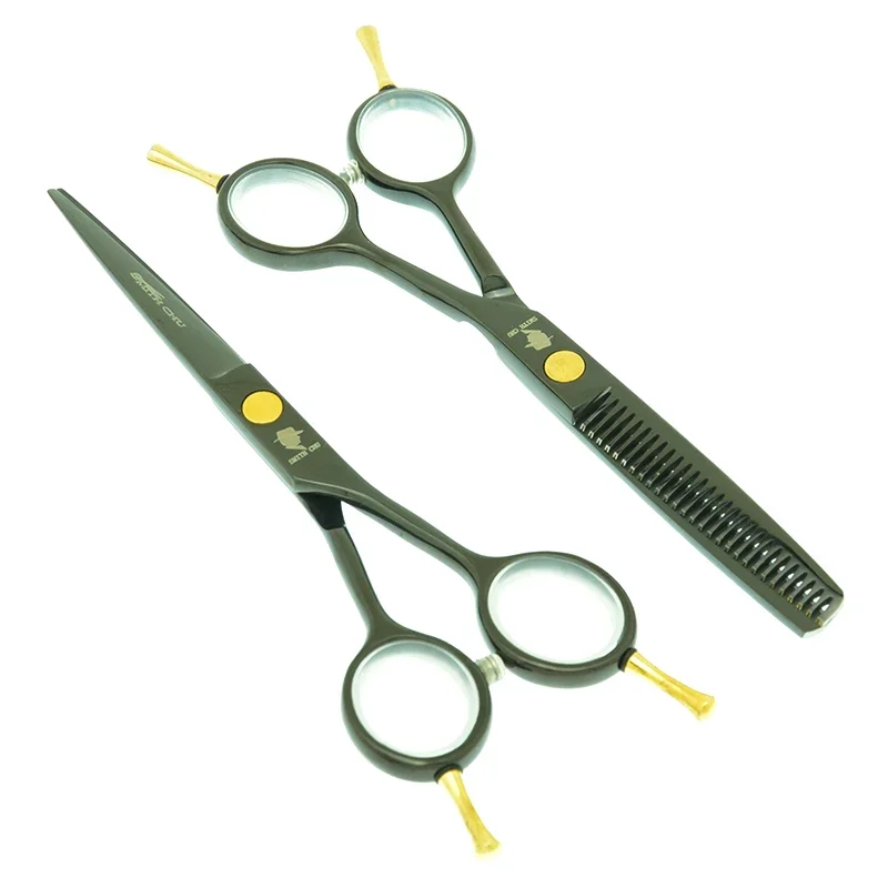 Smith Chu 5.5 inch High Quality Barber Hair Shears Hairdressing Scissors Salon Cutting Thinning Shears with Comb Tools A0004C