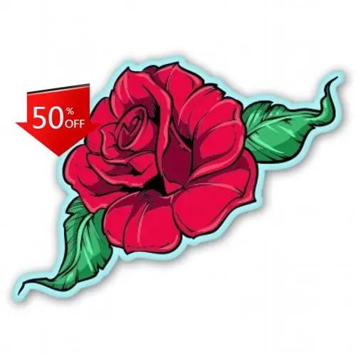 

Rose Red Aesthetic Laptop Bumper Camper Van Truck Decoration Funny Unique Cute Trendy