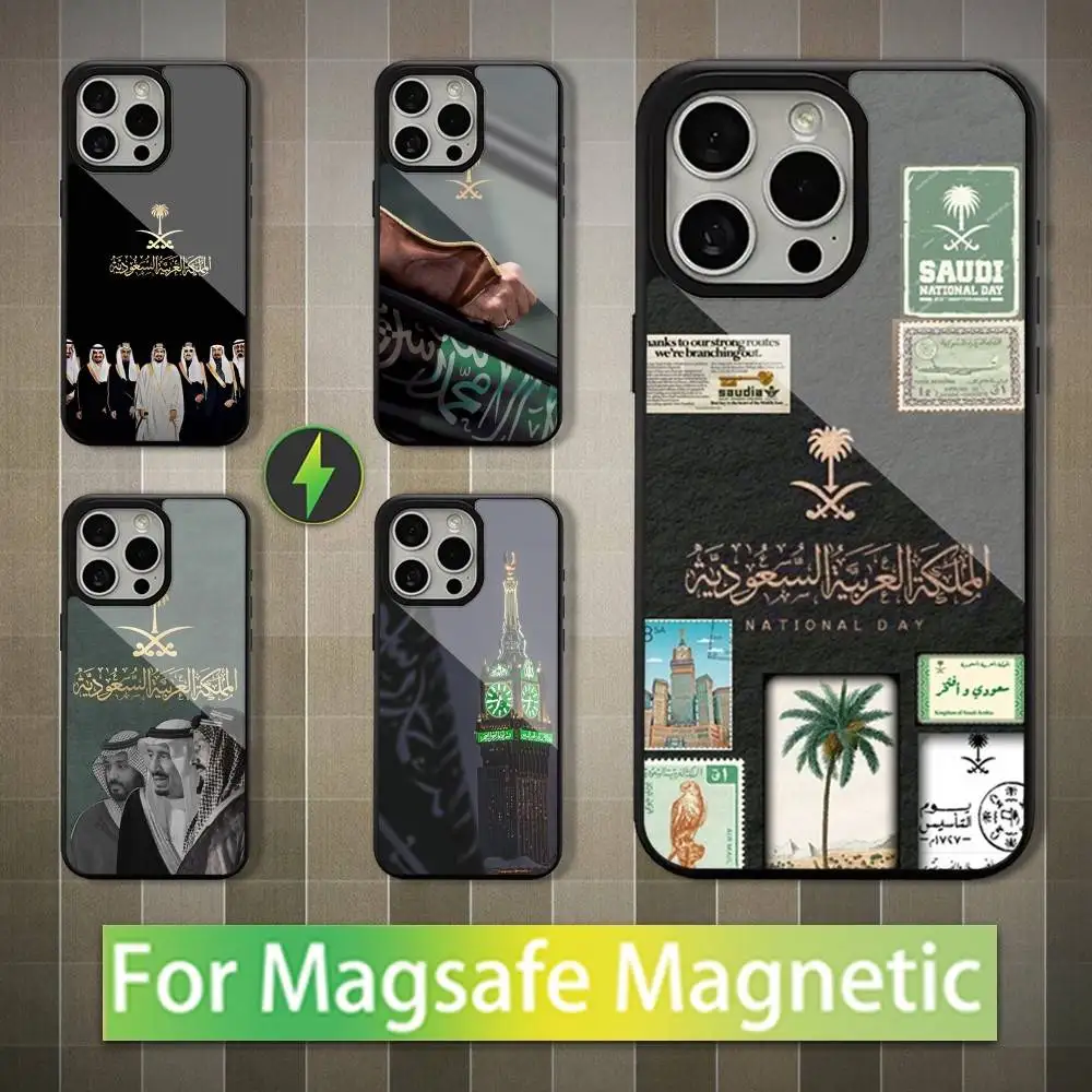 

S-salman Saudi Arabia Phone Case For iPhone 16,15,14,13,12,11,Pro,Max,Plus,Mini,Magsafe,Magnetic Wireless Charging Case