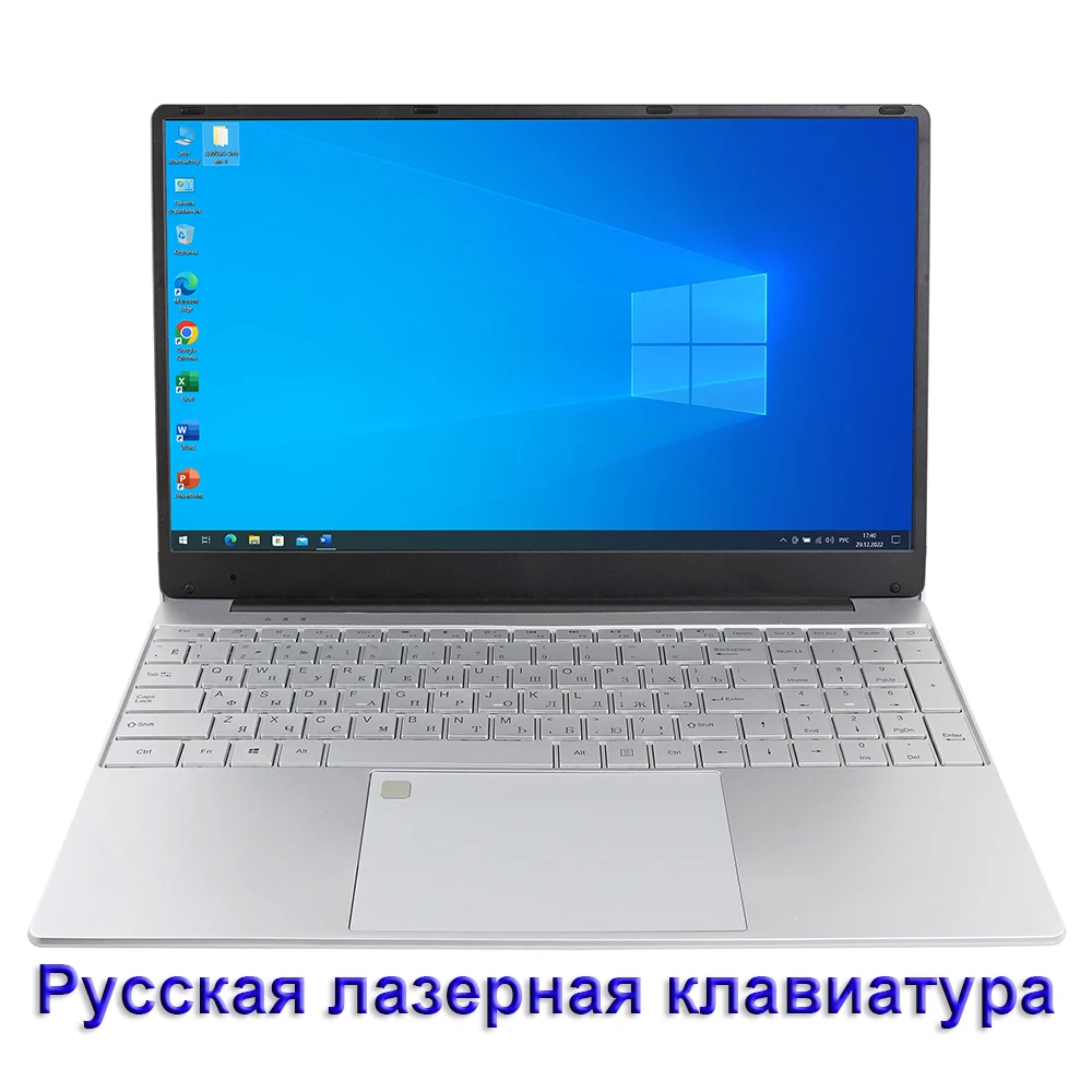 Laptop 15.6 "1080P Bàn Chơi Intel Celeron N5095 4 Lõi 12G RAM 1TB SSD Kích Thước Đầy Đủ bàn Phím Có Đèn Nền Vân Tay WiFi BT4.0