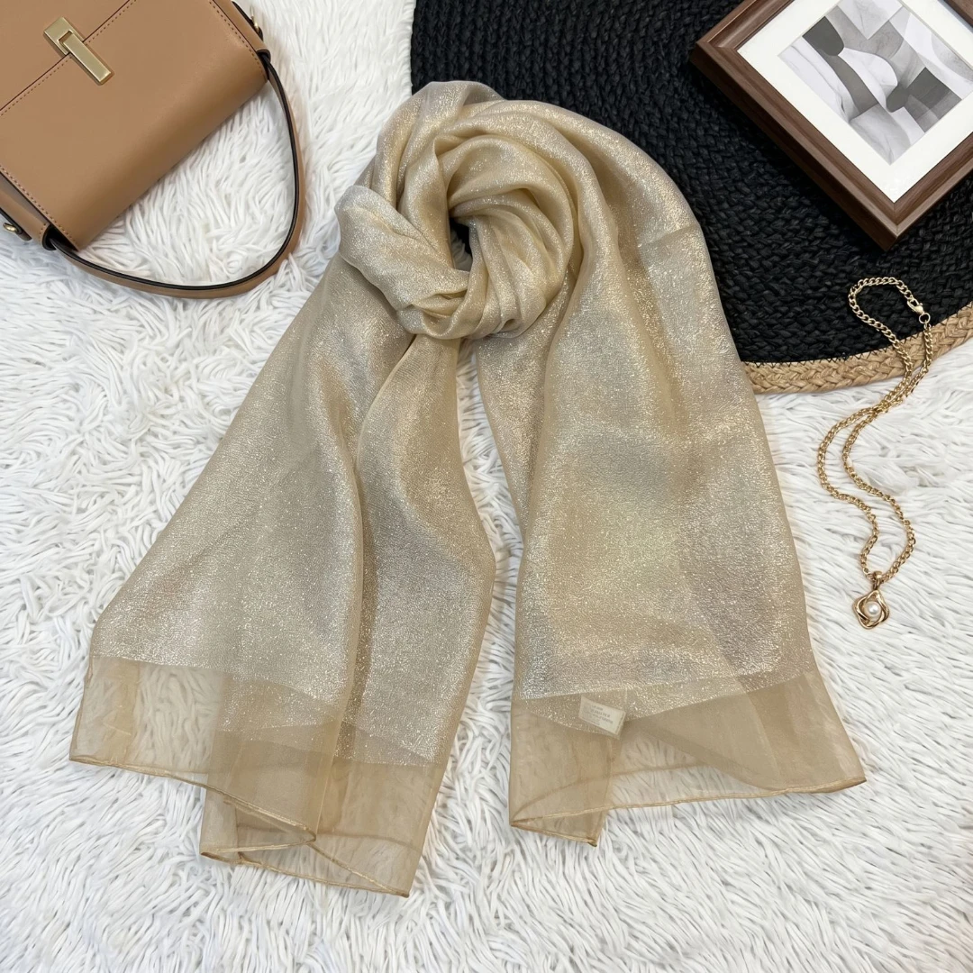 شال حريري نسائي شفاف أنيق للحف - مراجعة Stole Wedding Shawl وسعره