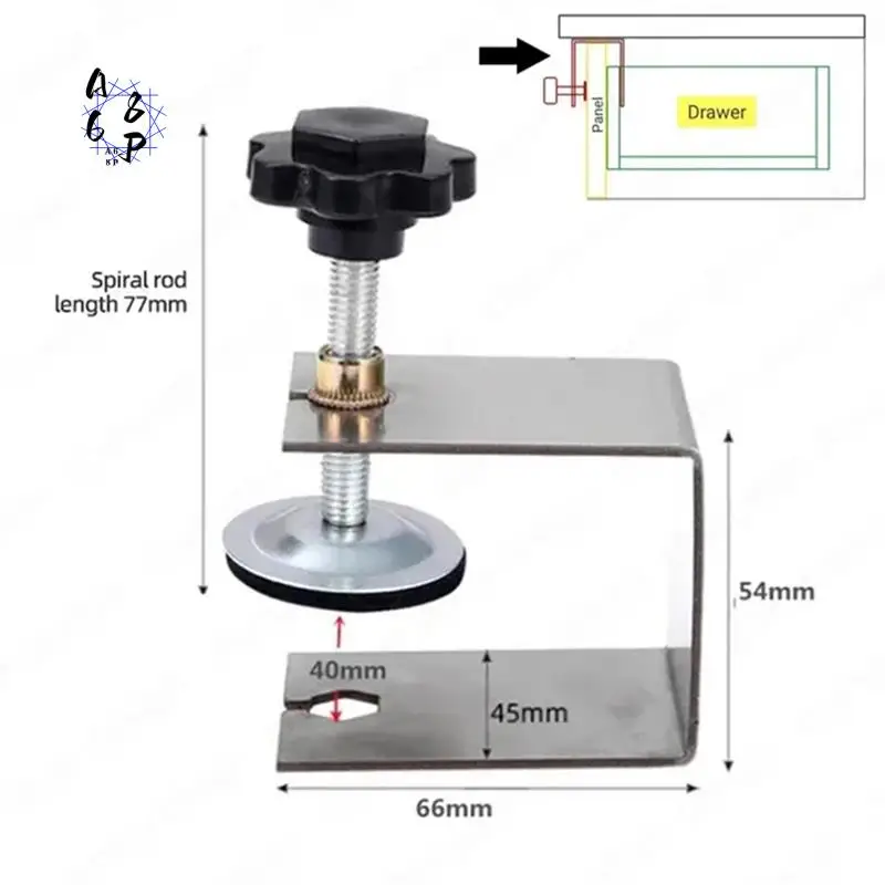 

A68P-C Clamp Cabinet Hardware Jig Drawer Fixing Clip For Install Door Drawer Flexible Woodworking Tools