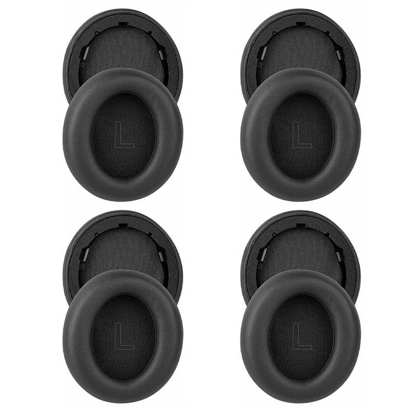 

4X Сменные амбушюры для Anker Soundcore Life Q30/Q35, протеиновая кожа, цвет черный