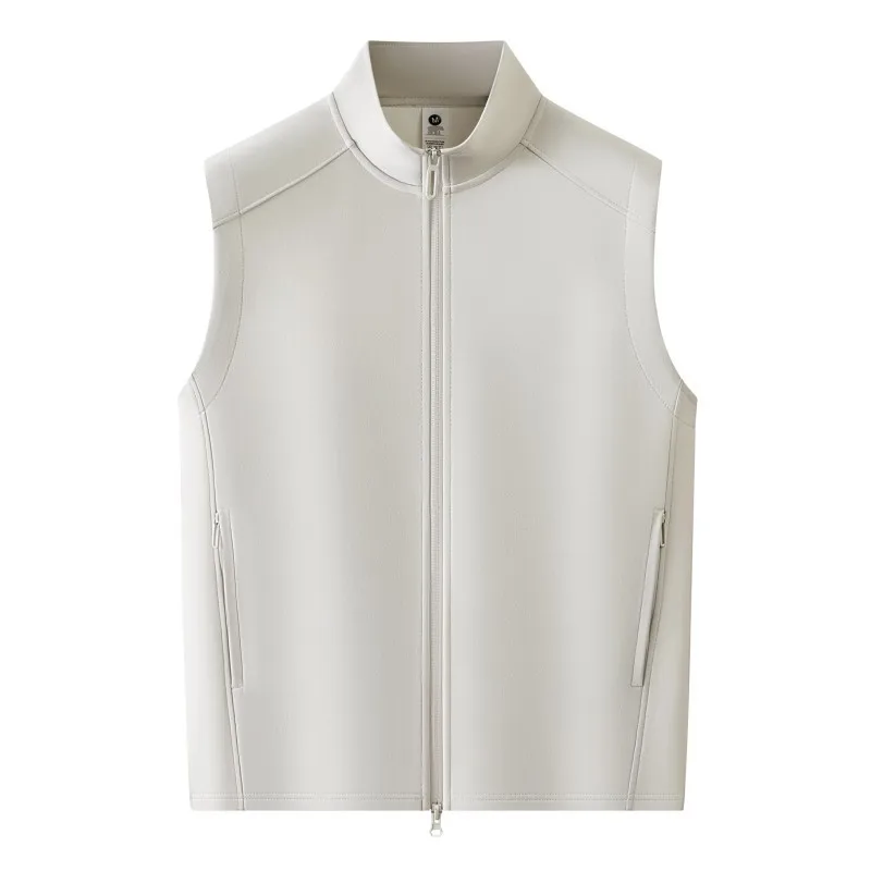 

Тонкий жилет с воротником-стойкой, мужской ветрозащитный и водонепроницаемый жилет, повседневный жилет, осенняя новая куртка без рукавов