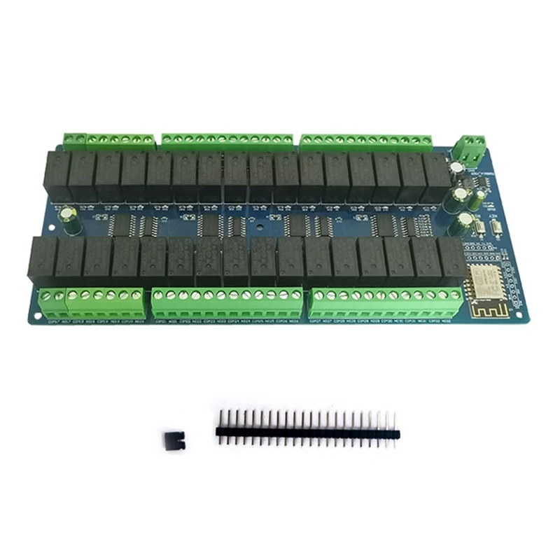 DC24V Power Supply ESP8266 Development Board Wifi 32-Way Relay Module ESP-12F Secondary Development Board