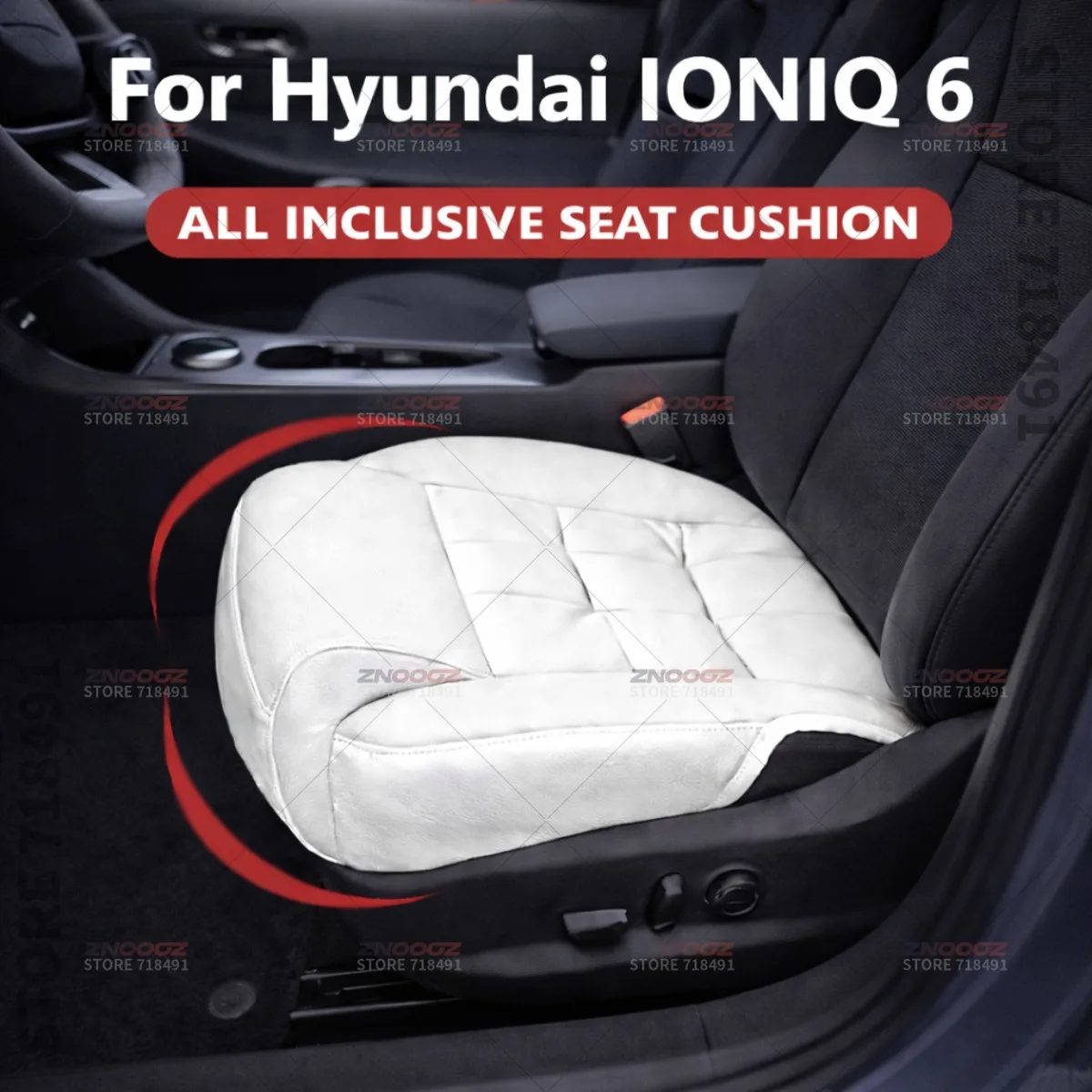 

Car Seat Leg Support Extension Seat Cover Memory Foam Extender Cushion Interior Accessories For Hyundai IONIQ 6
