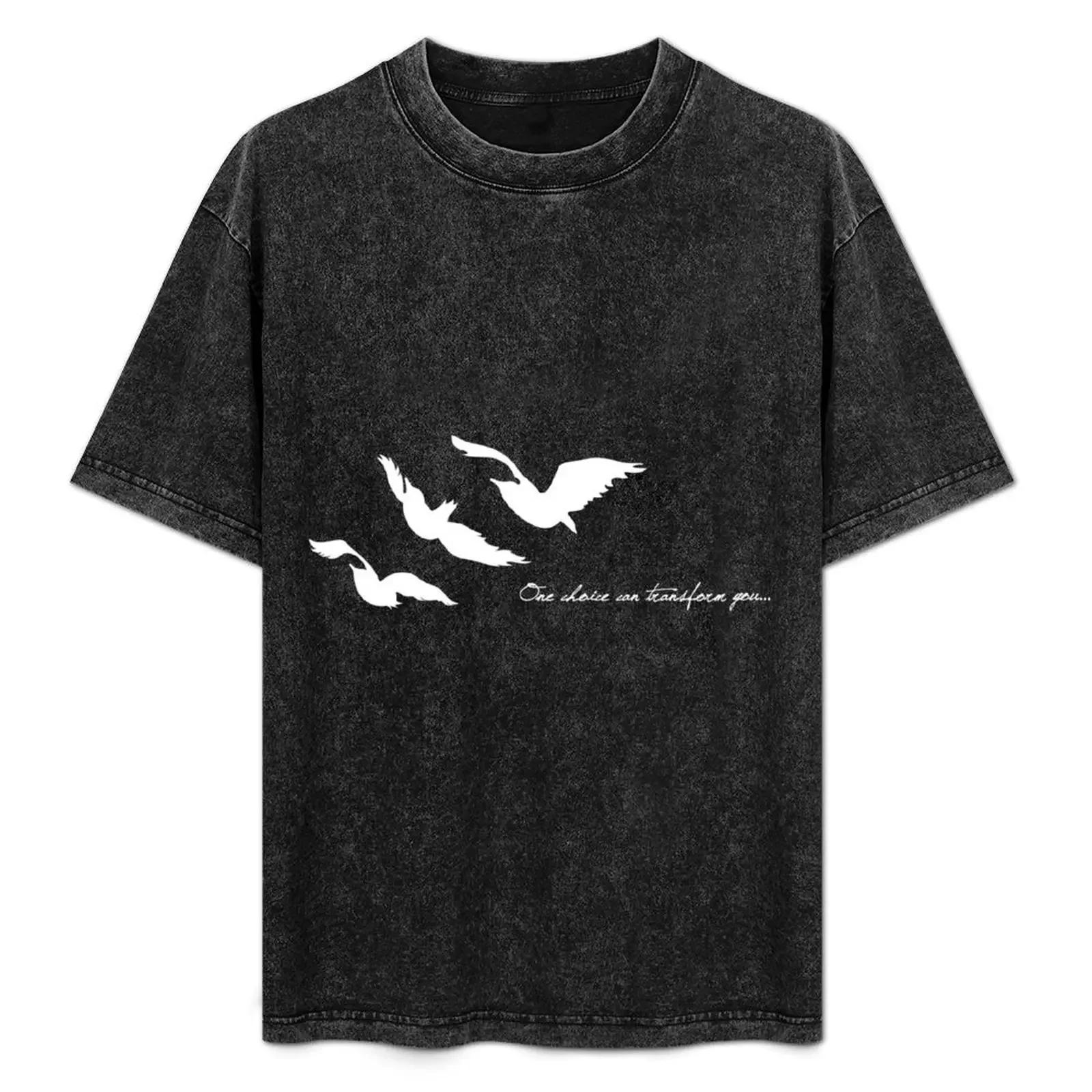 Divergent-One Choice Ravens Tattoo T-Shirt coton t-shirts graphiques T-shirt personnalisé hommes t-shirts unis