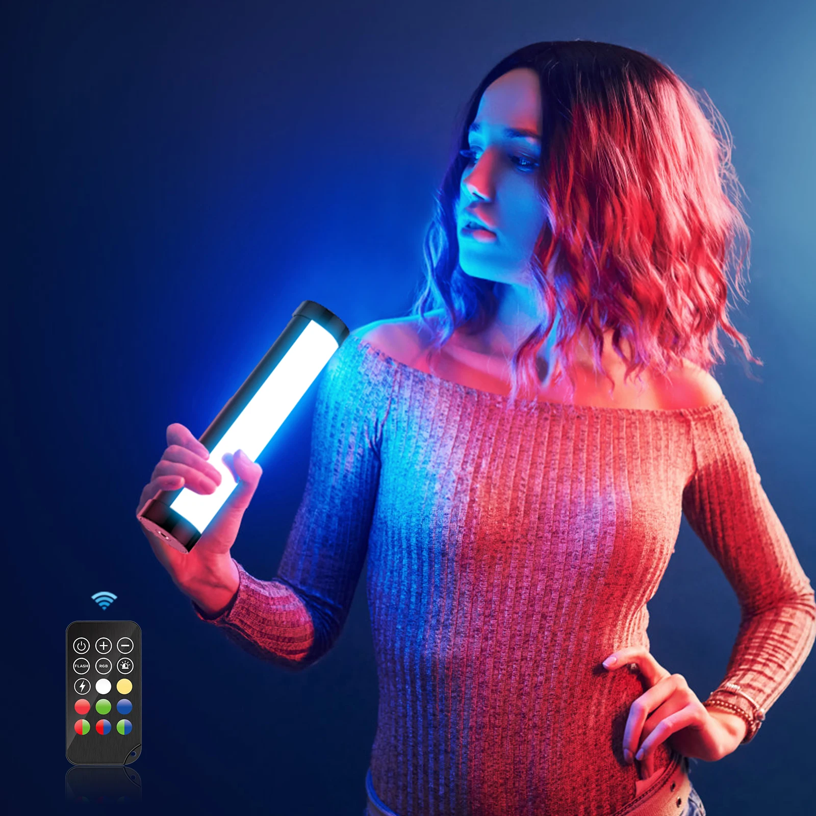 LUXCEO-Lumière de remplissage vidéo LED RVB, flash photo professionnel, éclairage photographique coloré, déterminer