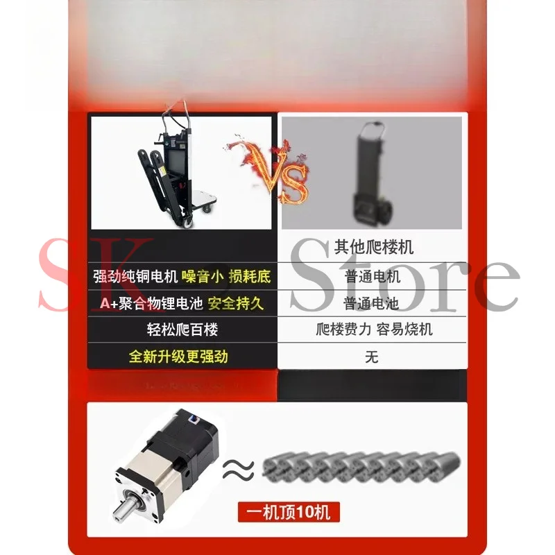 Stairs to carry artifacts Large staircase room goods Heavy objects Electric climbing machine Load-bearing handling artifacts