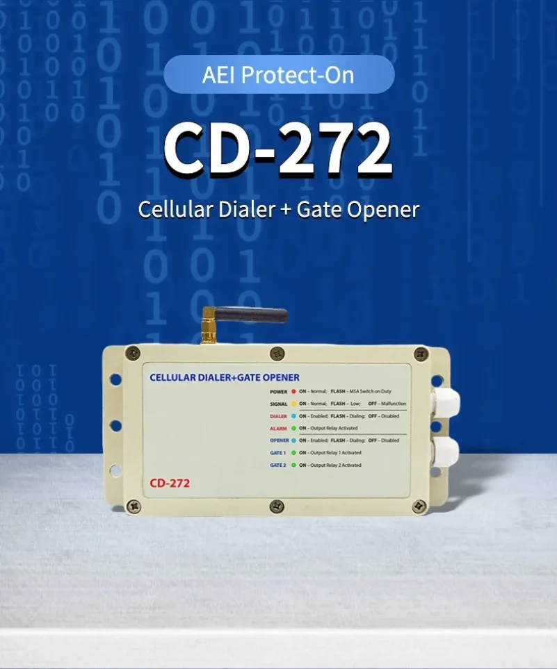 CD-272 4G GSM Gate Opener SMS relè Switch Form Gate Garage Control SMS Remote Control 12VDC Android Plastic Universal OLED Flip