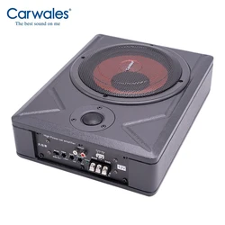 1pcs 8 Inch Car 8 Inch Sub Woofer Speaker With Amplifier Power 300w Vehicle Under Seat Active Bass Audio With Treble Tweeter