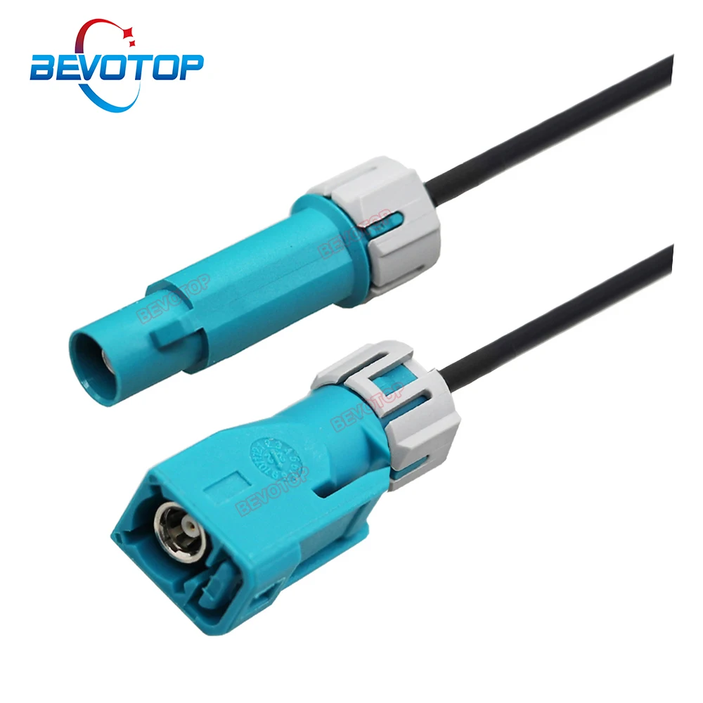 1PCS Waterproof Fakra Extension Cable Code Z Male to Female RG174 Cable 50 Ohm RF Coaxial Pigtail Jumper BEVOTOP Custom-made