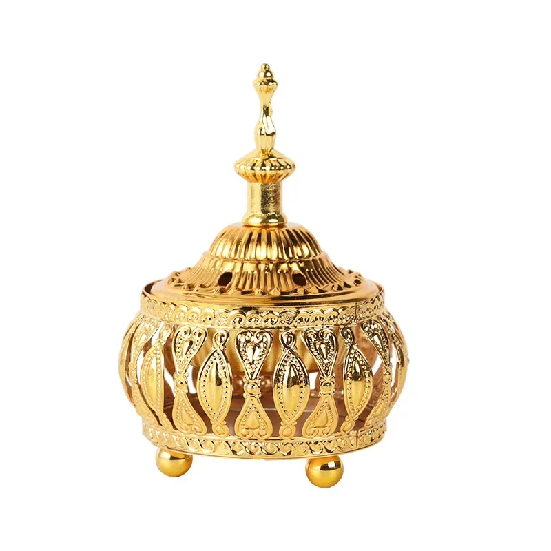 

European fashion Middle Eastern metal craft ornament incense burner home simple sandalwood Arabic incense photography decoration