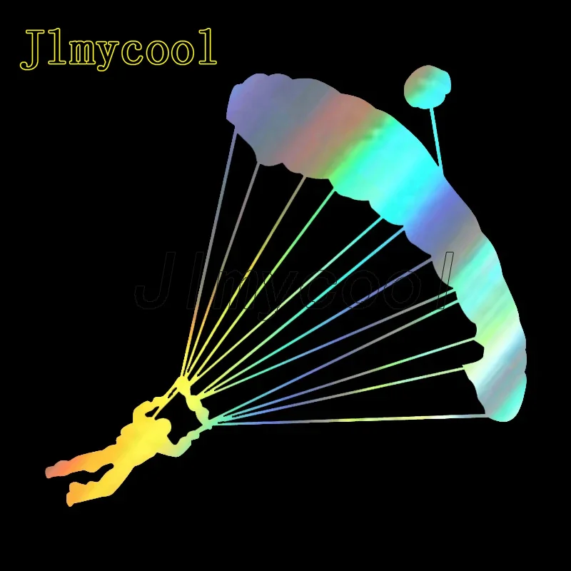 Fashion Skydiver Parachute Extreme Sport Car Window Cars Sticker Vinyl Decal Auto Motorcycle Stickers and Decals Styling