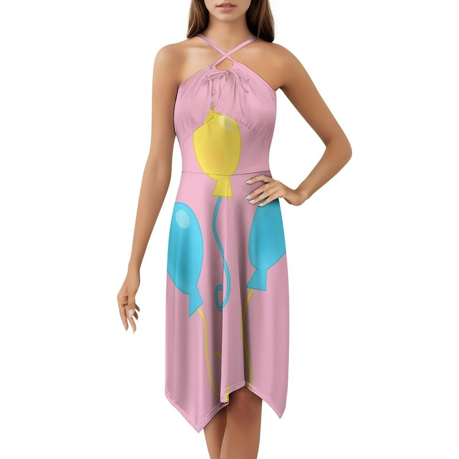 فستان بالونات على شكل قلب فستان أنيق للحفلات الصيفية للنساء الصداقة الصغيرة ماجيك Mlp Fim ملابس نسائي