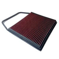 Filtro de aire de alto flujo compatible con BMW E82 E88 135 E89 Z4 E90 E91 E92 E93 335 para OEM 13717556961 lavable para entrada de aire frío