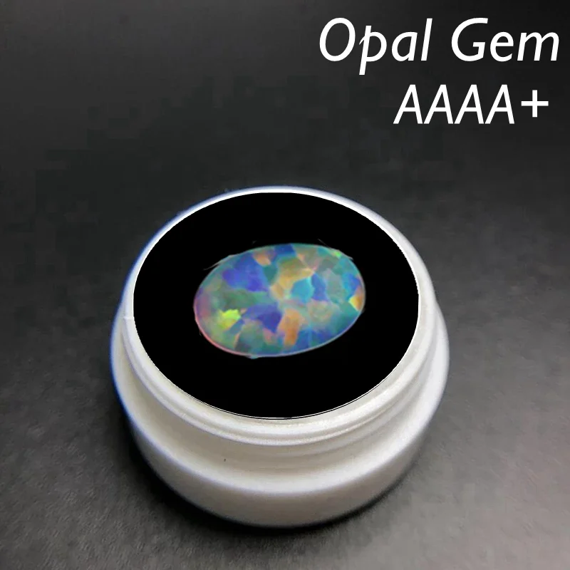 

Pretty Natural Opal Loose Gems Natural Oval Shape Flat Base Cabochon Opal Stones Precious Gems Beads For Jewelry Making