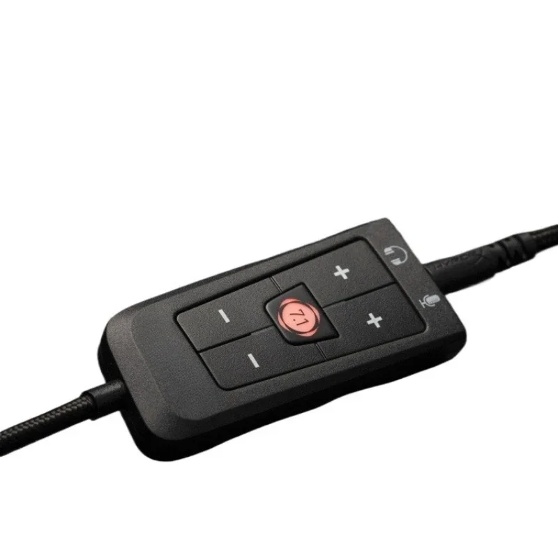 Sound card 3.5mm to USB port, 2 headset sound card, virtual 7.1
