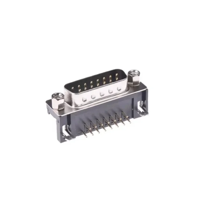 5pcs D-SUB 9 15 25 37 Pin Male Female PCB Connector With Set Screw Plug Socket Adapter Right Angle 2 Rows DB9 DB15 DB25 DB37