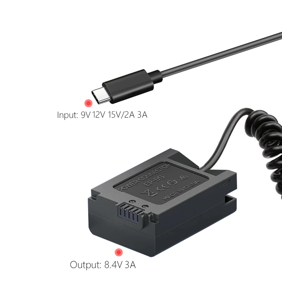 USB-C EP-5G EN-EL25 EN-EL25a ダミーバッテリー Nikon ZFC Z50 Z30