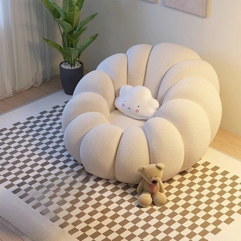 

Одноместный шезлонг из сжатой губки премиум-класса, кресло-мешок для взрослых, поддержка пены с эффектом памяти, моющийся бархатный чехол, диван для гостиной