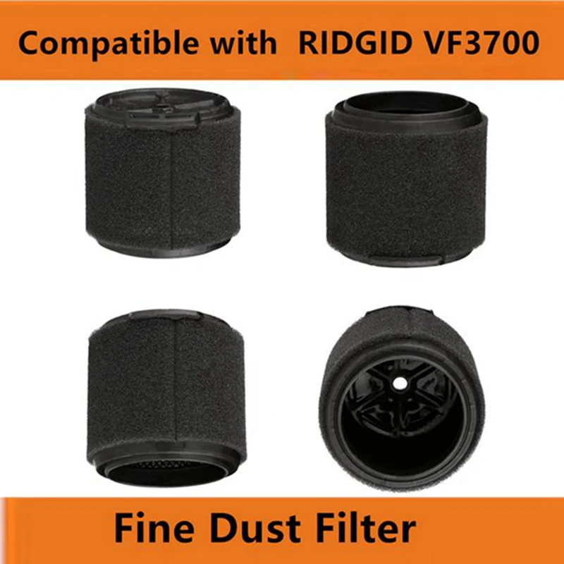 Vf3700 Vervangende Patroonfilter Alleen Natte Toepassing, Vf3700 Natte Filtervervanging Voor Ridgid Accessoires Van 3 Tot 4.5 Gallon