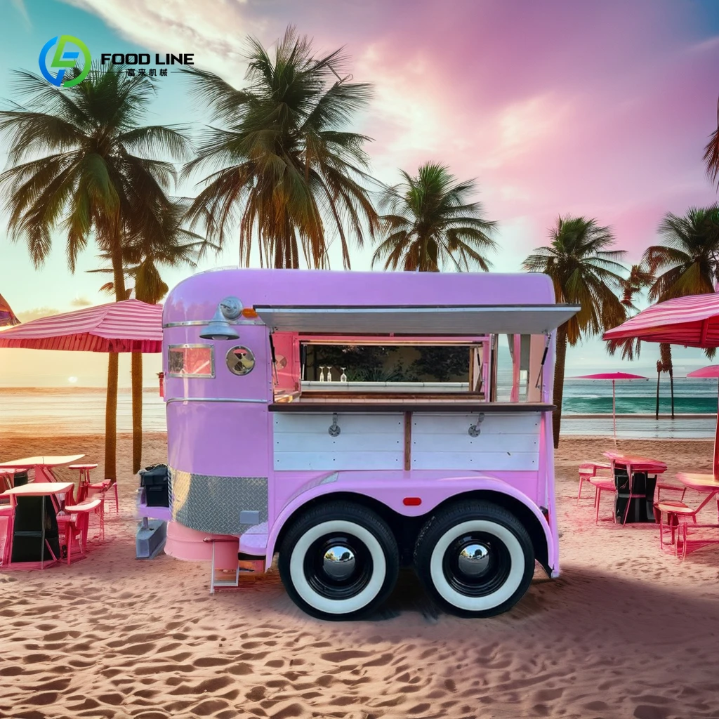 

customized Horse Trailer Mobile Bar Coffee Shop Ice Cream Cart Hot Dog Stand Concession Food Truck Fully Equipped Trailer