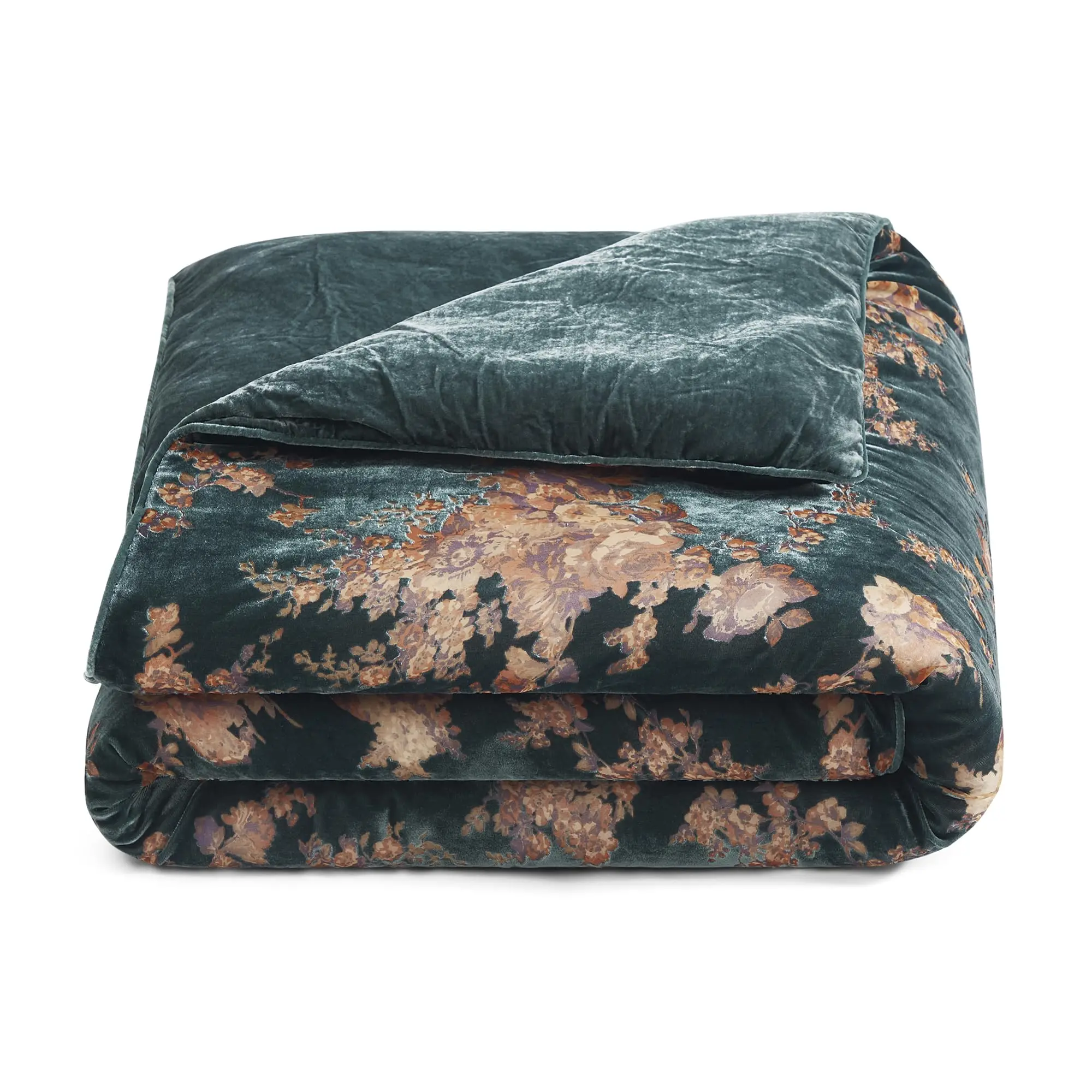 HiEnd Accents Josephine Burnout Velvet Throw, 50 x 70 inch