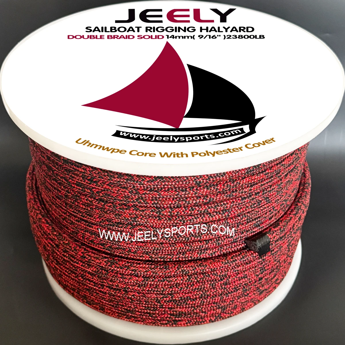 All Sizes 4-14mm by 30m UHMWPE Core Polyester Jacket Double Braid Sailboat Rope
