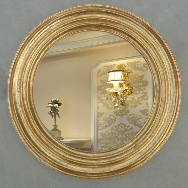 Gold Decorative Wall Mirror Nordic Modern Style Bathroom Decorative Mirror Designer Glass Hairdresser Espejo Aumento Wall Decor