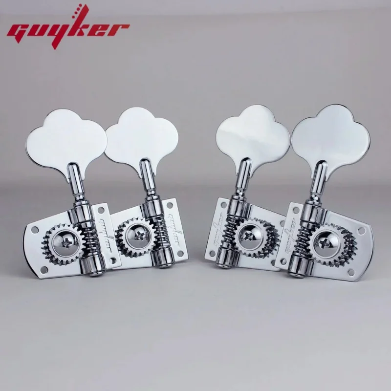 

GUYKER Open Frame Electric Bass Tuning Peg Gear ratio 21:1 Chrome For Bass