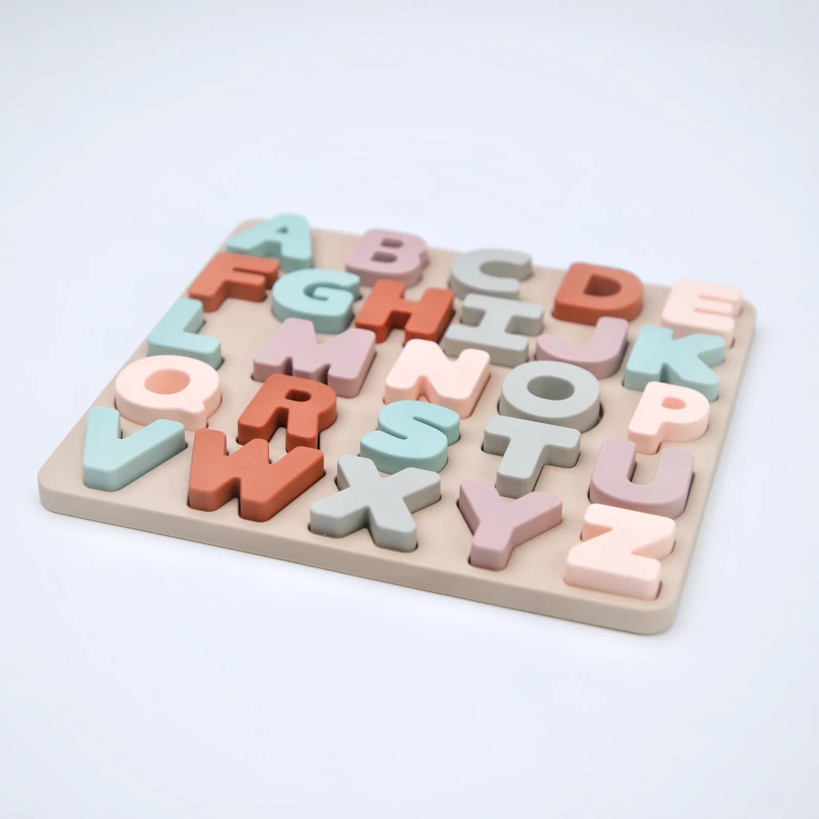 Silicone Educational Abc Puzzle Upper Case and Lower Case Letters for gifts child birthday guest boys girls Children Preschooler