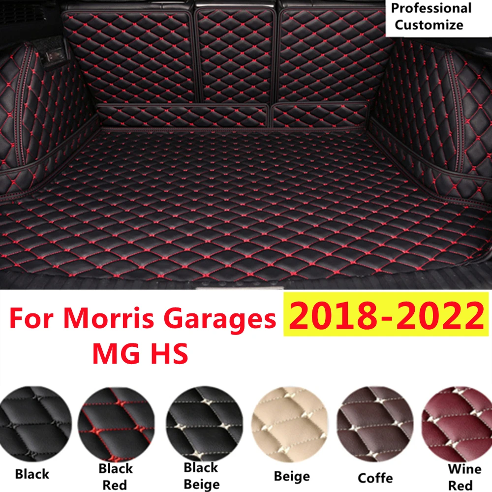 

SJ Full Set Custom Fit For Morris Garages MG HS 2022-18 Auto Fittings Car Trunk Mat Tail Boot Tray Rear Cargo Liner XPE Leather