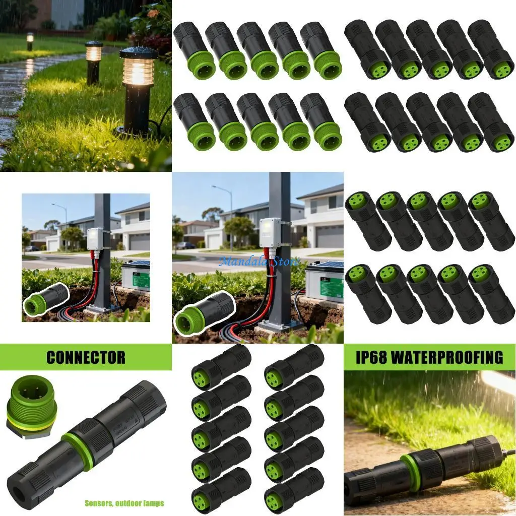 U2JC 10pack Durability Terminals Block with Simple Installation for Quick Setups