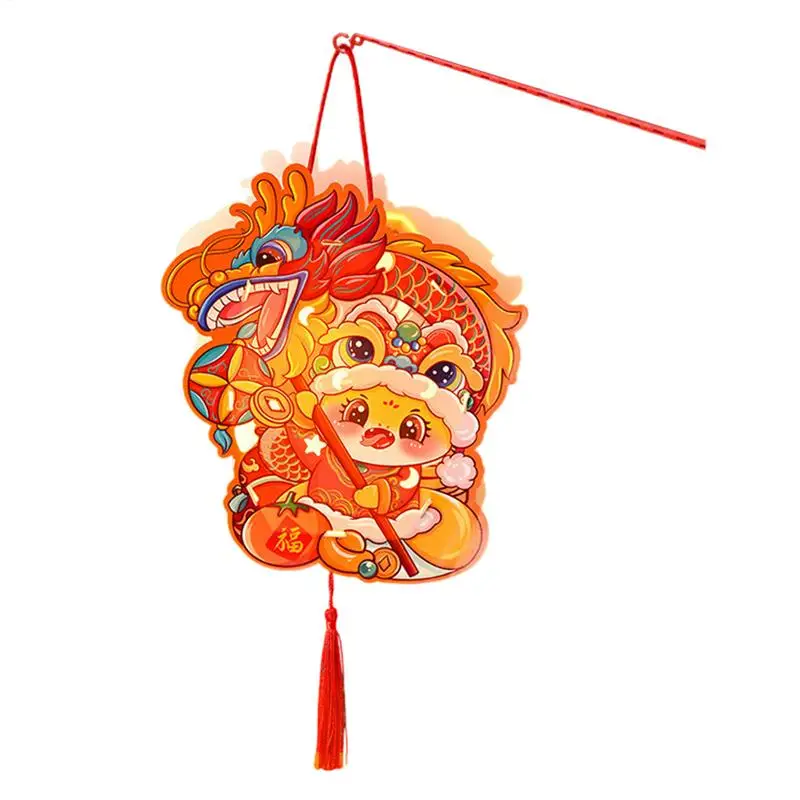 Chinese Paper Lantern Craft 2025 New Year Lucky Lantern Crafts Snake Year Chinese Lunar Year Lantern Festive Puzzle Lantern