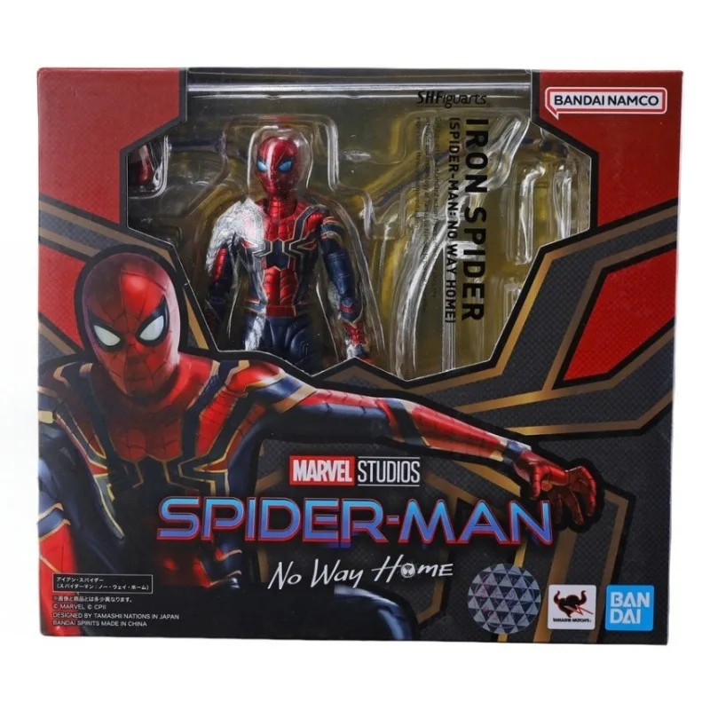 متوفر في المخزون بانداي الرجل العنكبوت الأصلي: لا طريقة المنزل أنيمي الشكل SHF الحديد العنكبوت السلع النهائية نموذج المفاصل لعبة المنقولة تحصيل #2