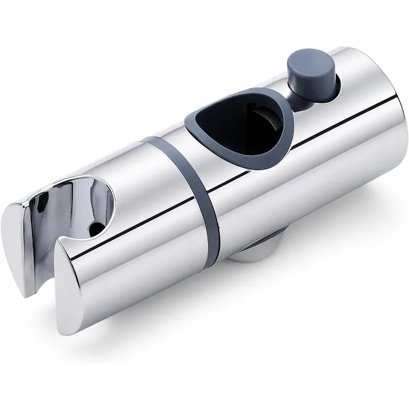Adjustable Shower Head Holder, 25mm Shower Riser Rail Slider, 360° Rotation Bathroom Replacement Clamp