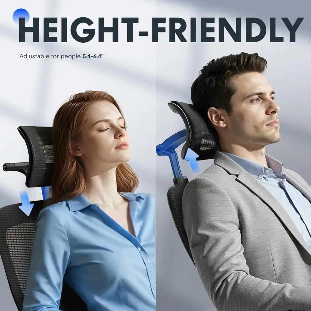 OC3-Pro Эргономичное офисное кресло Компьютерное кресло с высокой спинкой и откидным подлокотником/8-уровневая поясничная поддержка, дышащая сетка S