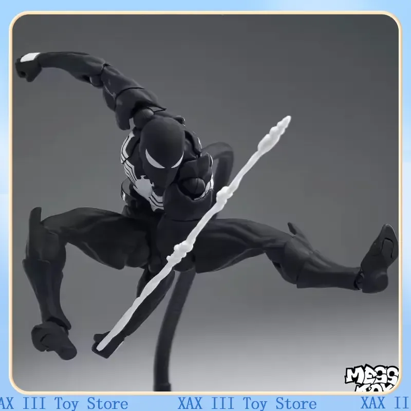 

Mess Toys The Black Neighbor Symbiotic Spider-Man Black Venom Suit Joint Action Figures Collect Desktop Ornaments Boy Gift