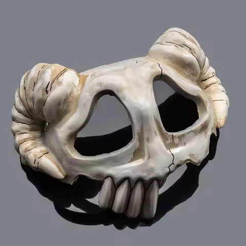 Girls Masks Headpiece Cosplay Anime Neliel Helmet Lolita Gothic Antelope Carnival Halloween Party Costume Accessories