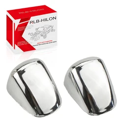 2Pcs/Set ABS Chrome Sprinkler Head Water Spray Nozzle Wiper Water-jet Cover Trim for Toyota Hiace Commuter Grandia GL 2005-2019