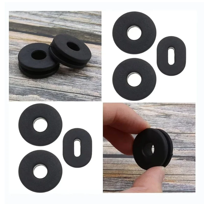 18 pz/set copertura laterale corpo moto passacavo in gomma nera carenatura rondella bulloni anello in gomma fissa accessori esterni moto