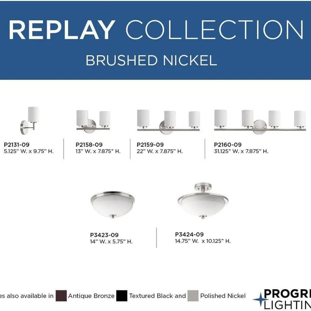 モダンなブラッシュニッケル製バスルーム用照明器具、ライトエッチングホワイトガラスシェード、E26ベース