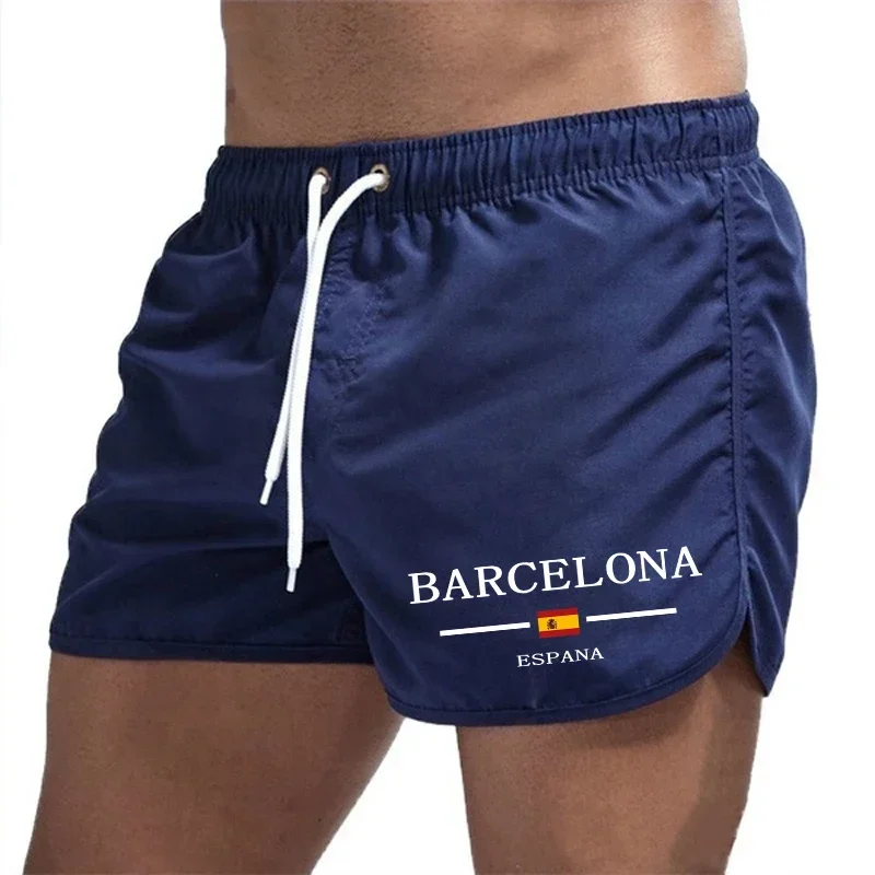 

Summer men's beach swim trunks, casual swim shorts, sports pants,quick-drying,men's,surfing,breathable, drawstring, fashionable.
