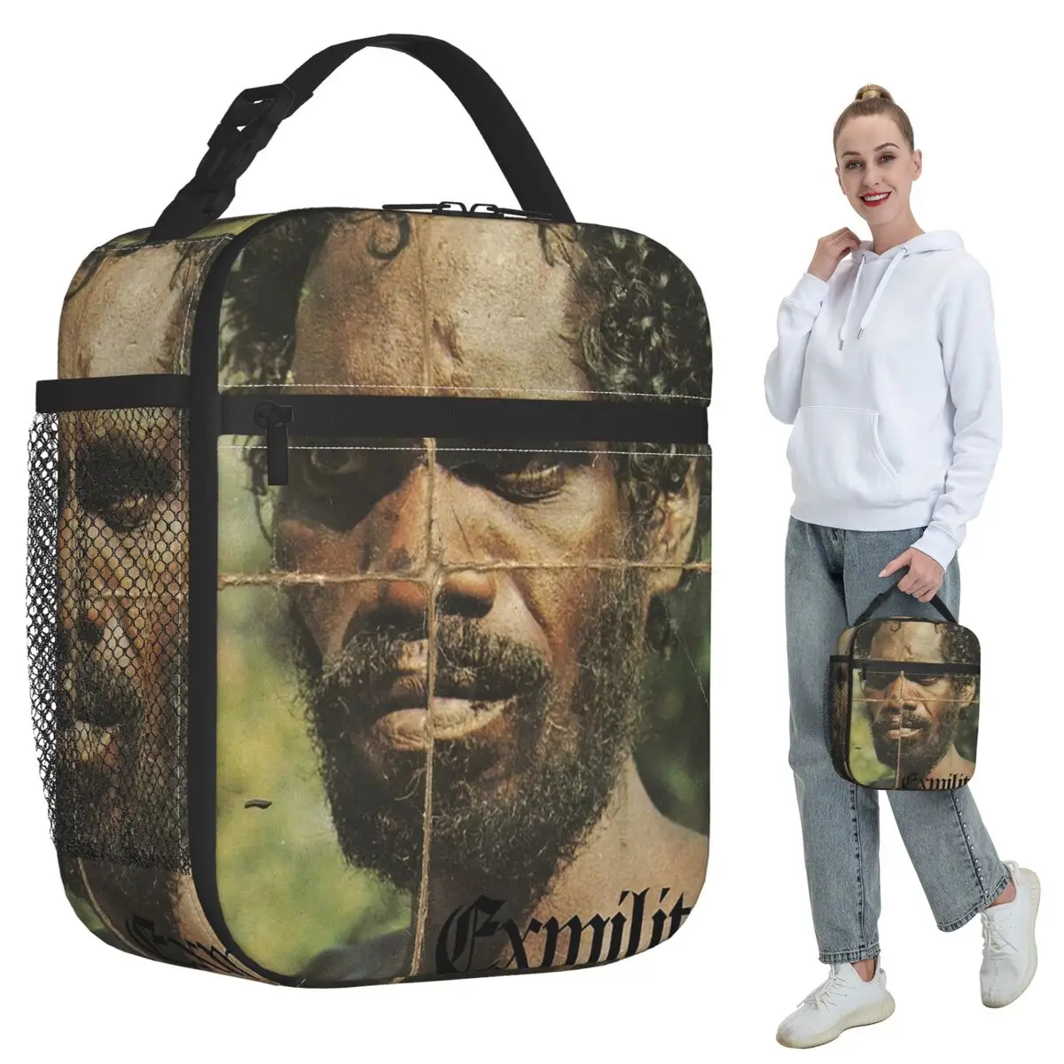 

Death Grips Exmilitary Insulated Lunch Bag for Kids School Cooler Thermal Food Box Tote Leakproof Lunch Boxes Container