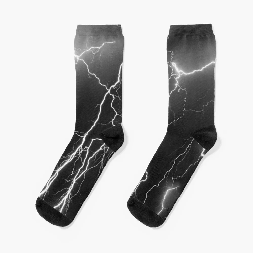 

Lightning Socks crazy with print luxury sports and leisure Socks Women Men's
